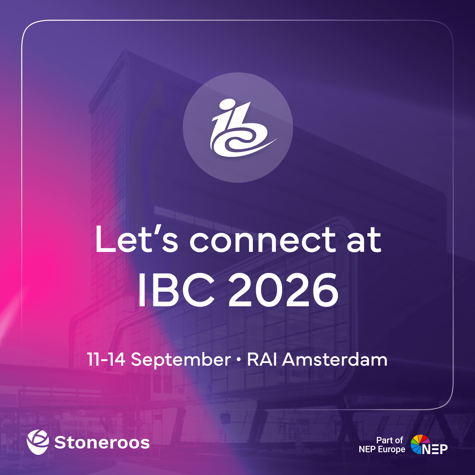 Meet Stoneroos at IBC 2026